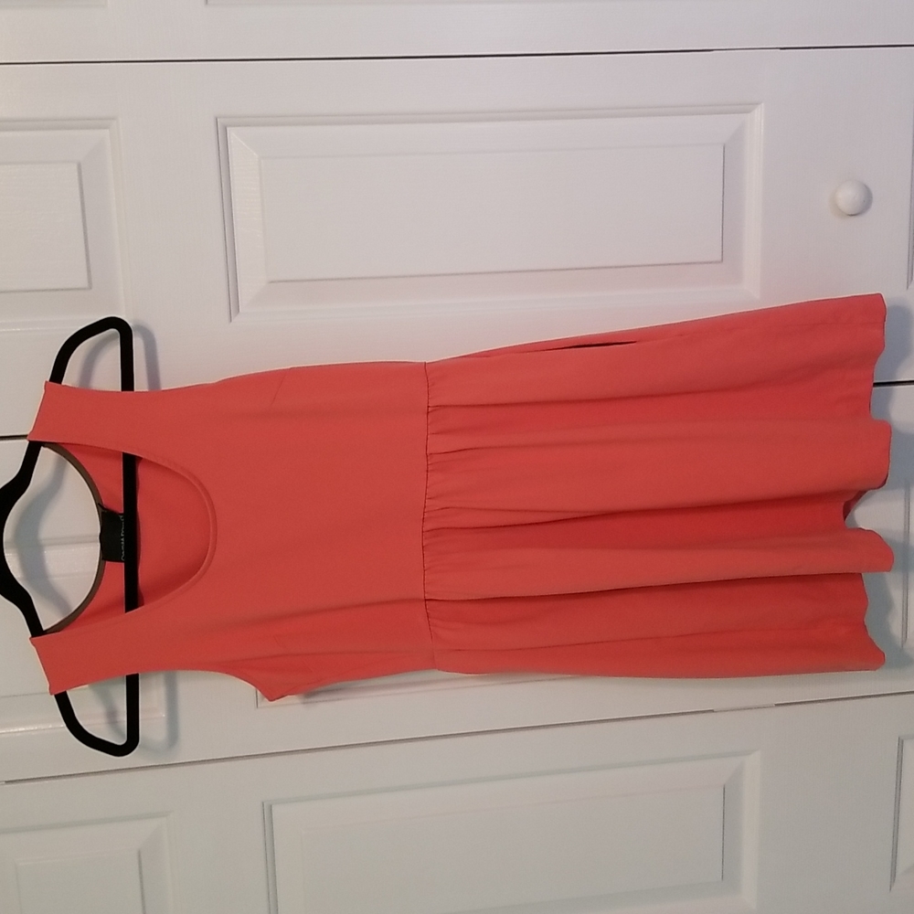 Cynthia Rowly coral sleeveless dress size medium